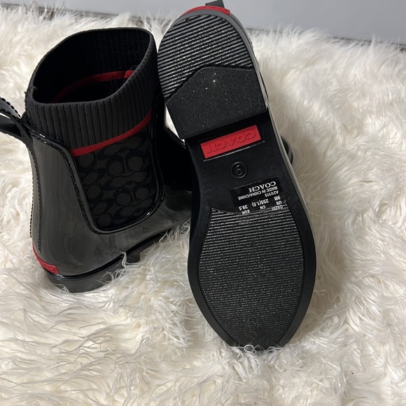 COACH RUBBER RAINBOOTIE - Picture 2 of 5